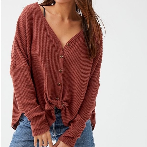 Urban Outfitters Waffle Knit Top (size XS) - Picture 1 of 5